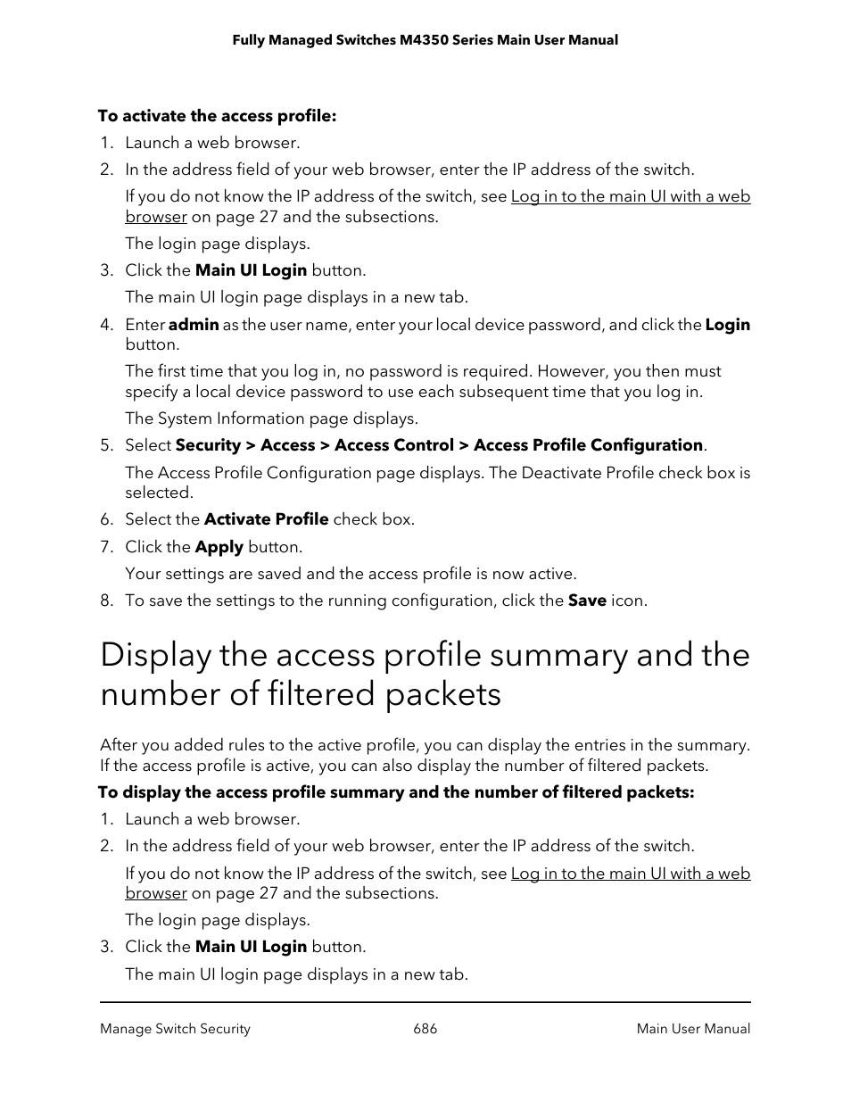 NETGEAR M4350-24F4V 24-Port 10G SFP+ Managed AV Network Switch User Manual | Page 686 / 971