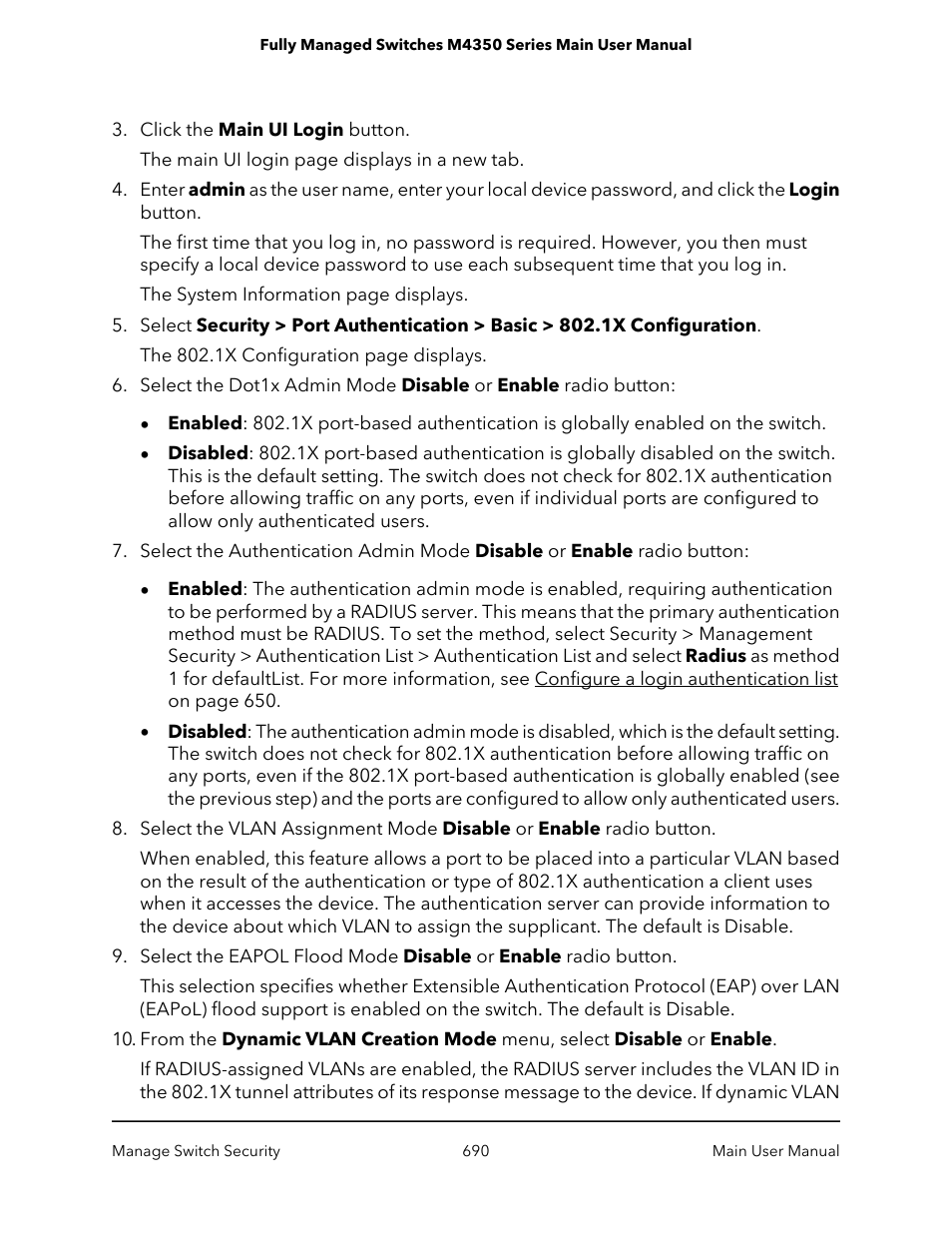 NETGEAR M4350-24F4V 24-Port 10G SFP+ Managed AV Network Switch User Manual | Page 690 / 971