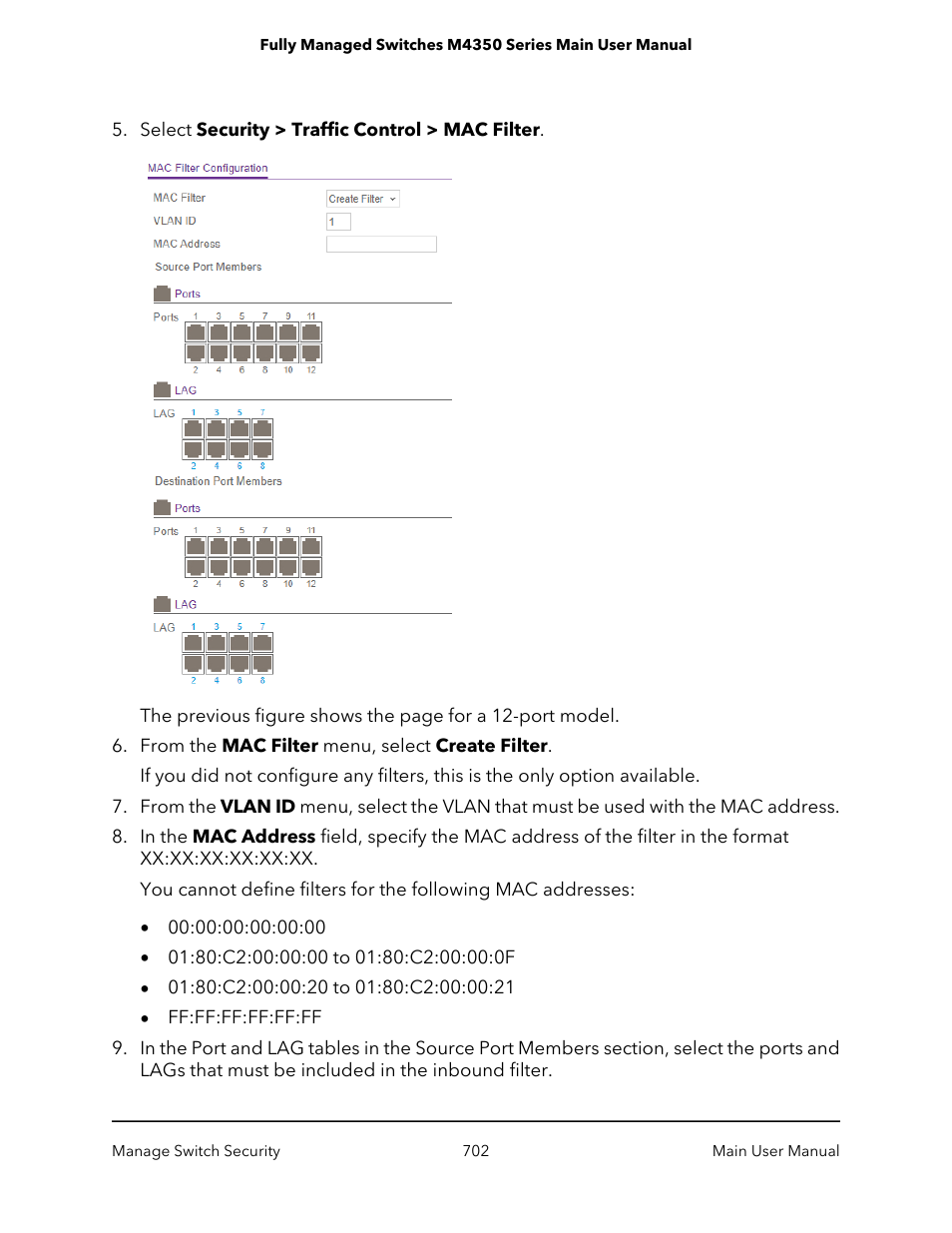 NETGEAR M4350-24F4V 24-Port 10G SFP+ Managed AV Network Switch User Manual | Page 702 / 971