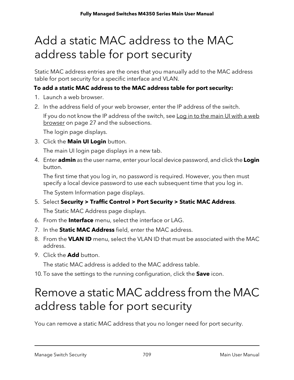 NETGEAR M4350-24F4V 24-Port 10G SFP+ Managed AV Network Switch User Manual | Page 709 / 971