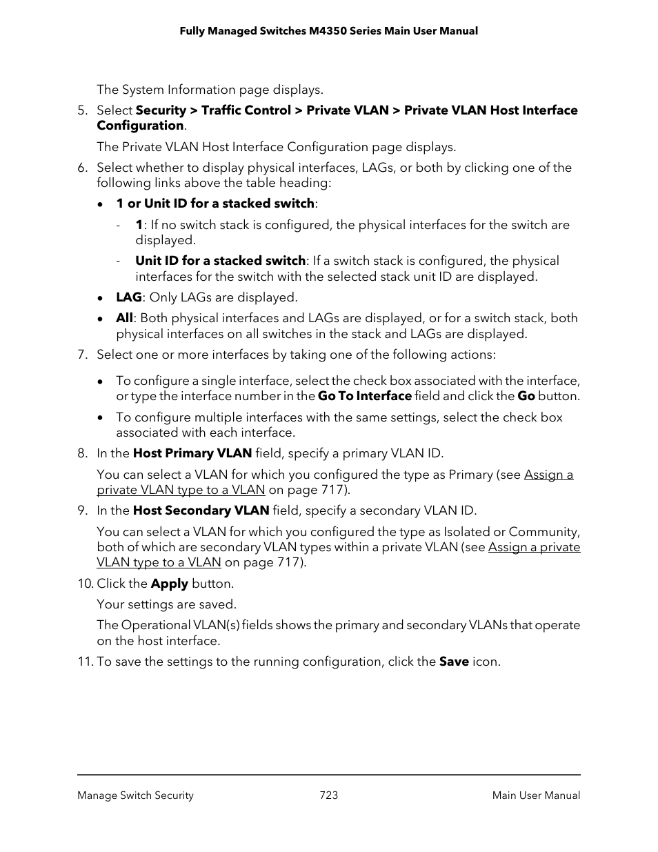 NETGEAR M4350-24F4V 24-Port 10G SFP+ Managed AV Network Switch User Manual | Page 723 / 971