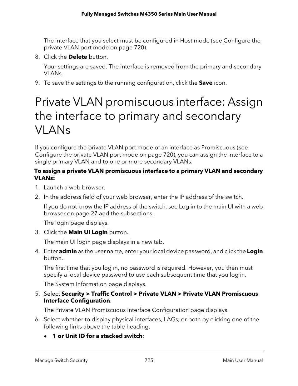 Vlans | NETGEAR M4350-24F4V 24-Port 10G SFP+ Managed AV Network Switch User Manual | Page 725 / 971