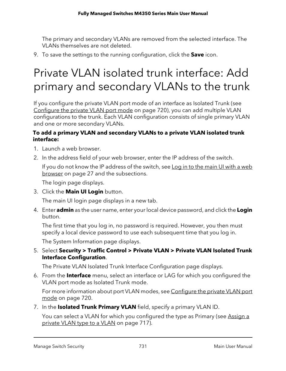 Trunk | NETGEAR M4350-24F4V 24-Port 10G SFP+ Managed AV Network Switch User Manual | Page 731 / 971