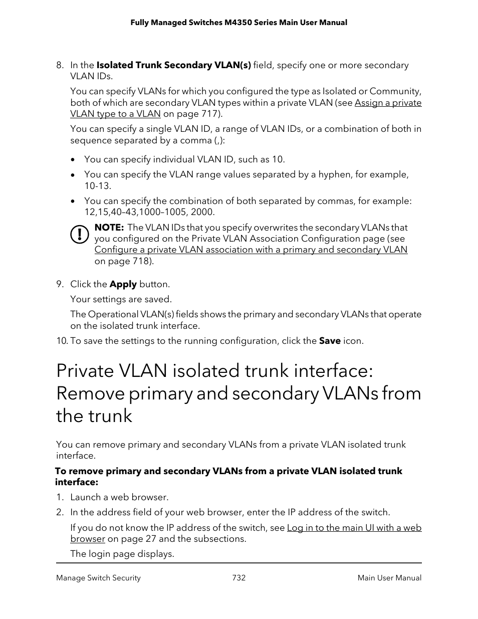 NETGEAR M4350-24F4V 24-Port 10G SFP+ Managed AV Network Switch User Manual | Page 732 / 971