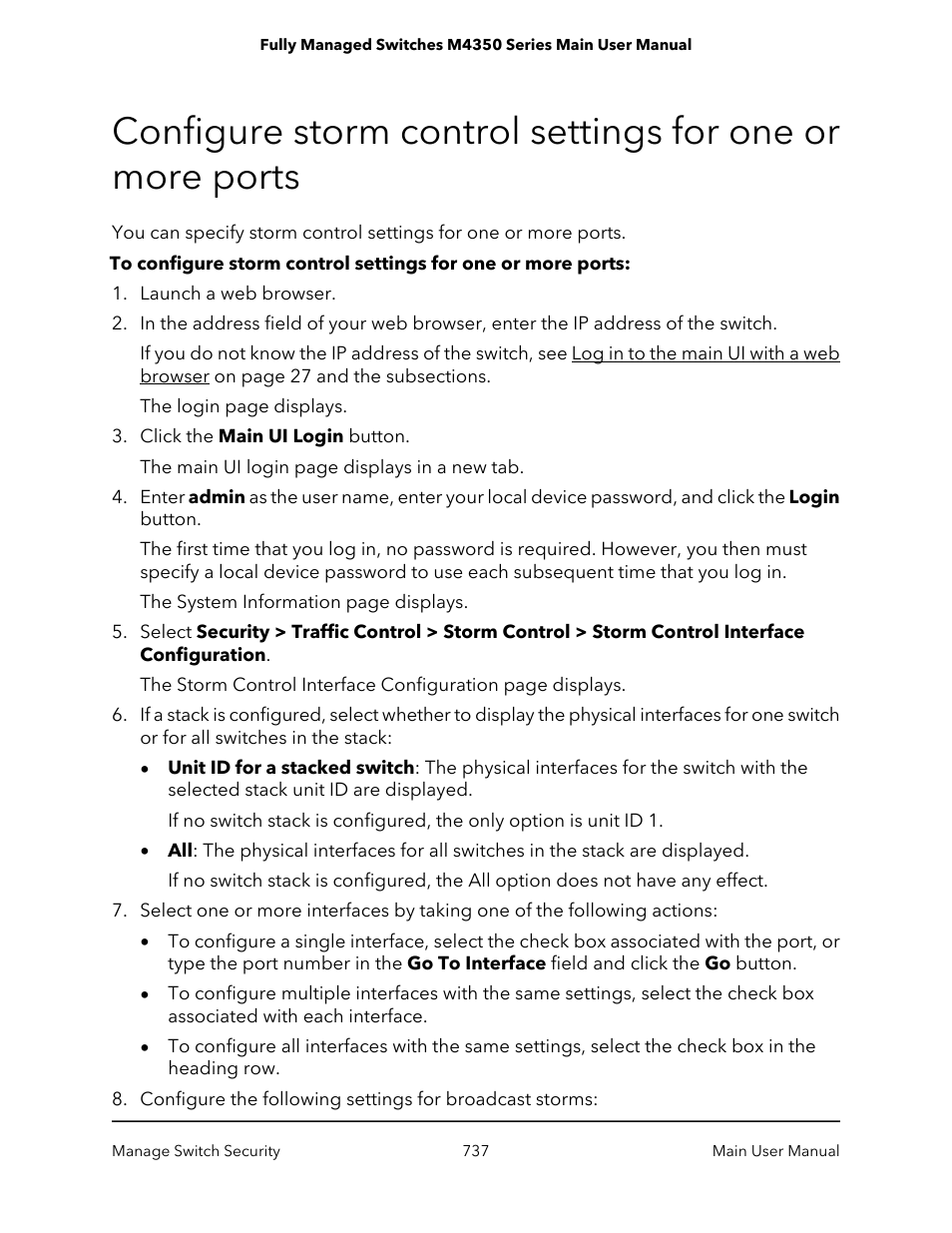 NETGEAR M4350-24F4V 24-Port 10G SFP+ Managed AV Network Switch User Manual | Page 737 / 971