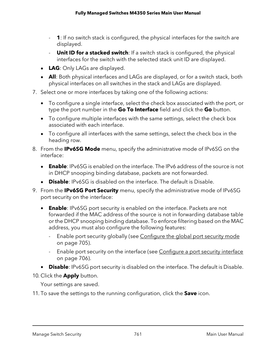 NETGEAR M4350-24F4V 24-Port 10G SFP+ Managed AV Network Switch User Manual | Page 761 / 971