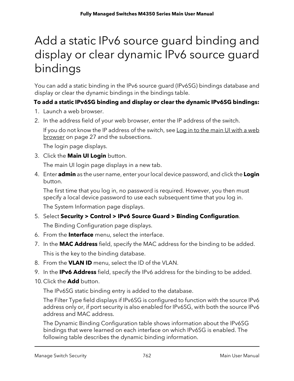 NETGEAR M4350-24F4V 24-Port 10G SFP+ Managed AV Network Switch User Manual | Page 762 / 971