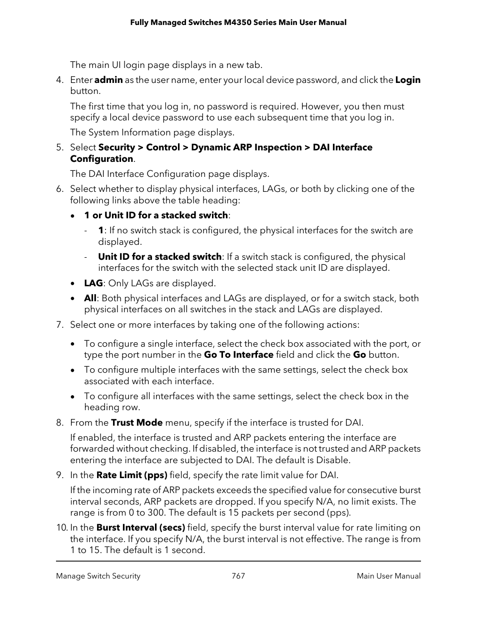 NETGEAR M4350-24F4V 24-Port 10G SFP+ Managed AV Network Switch User Manual | Page 767 / 971