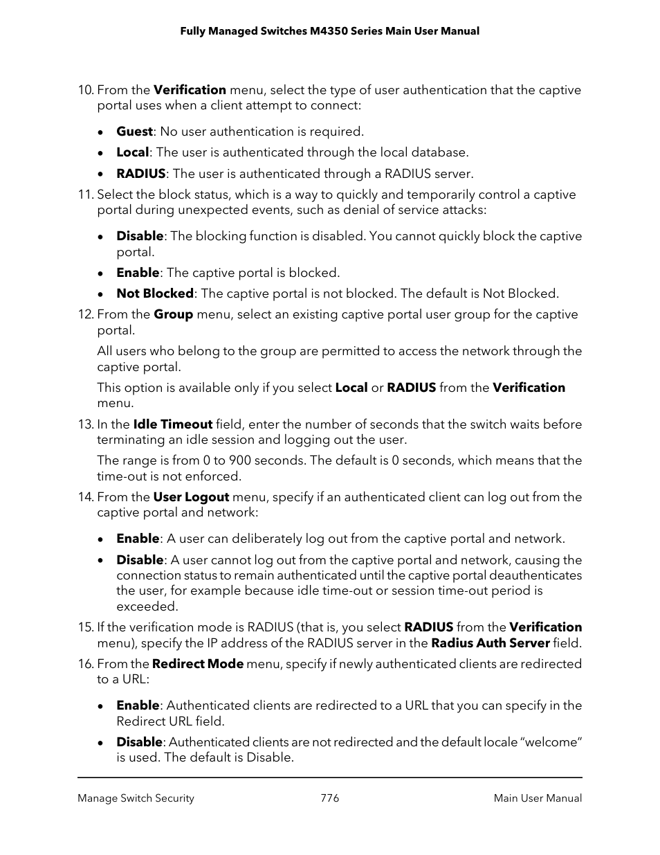 NETGEAR M4350-24F4V 24-Port 10G SFP+ Managed AV Network Switch User Manual | Page 776 / 971