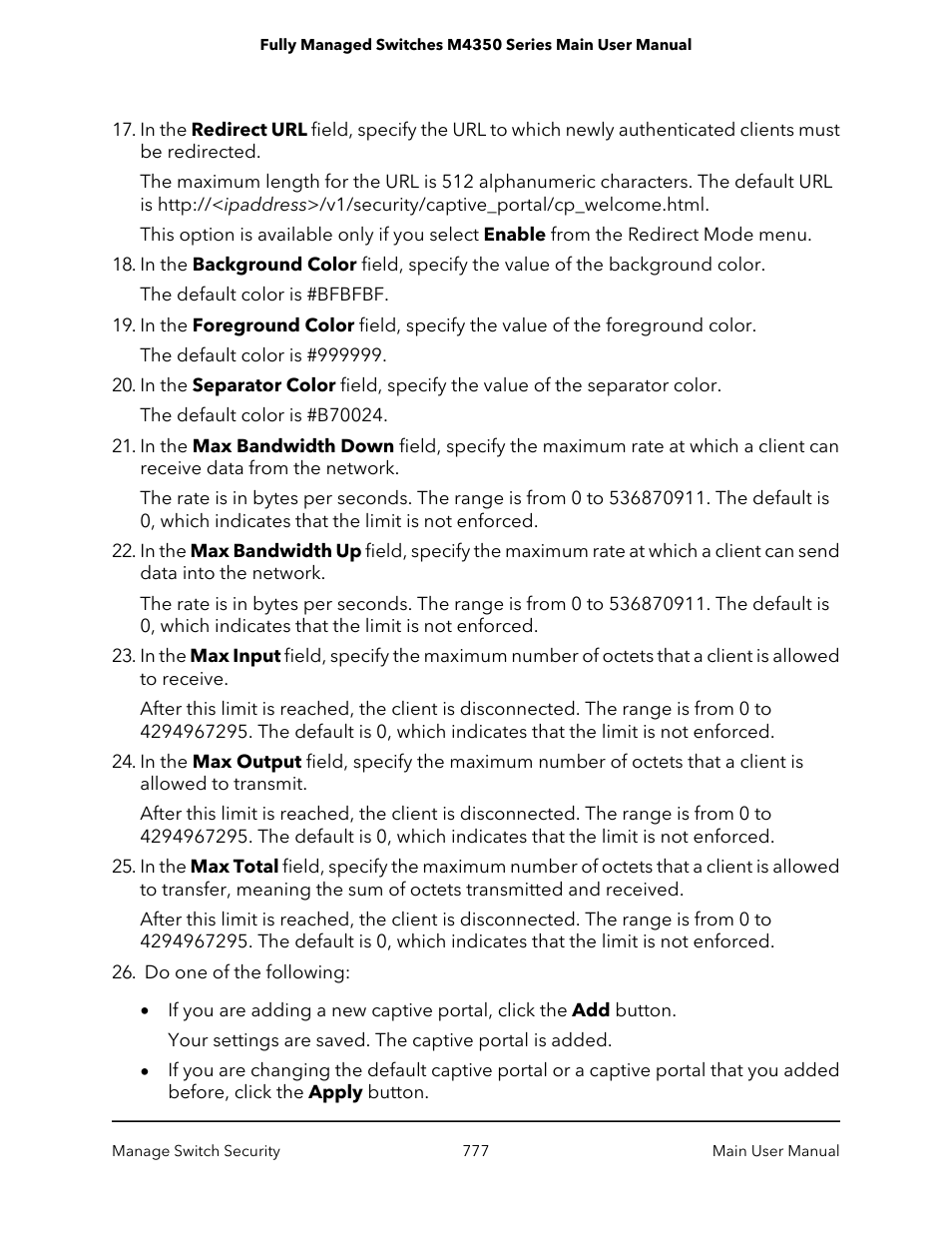 NETGEAR M4350-24F4V 24-Port 10G SFP+ Managed AV Network Switch User Manual | Page 777 / 971