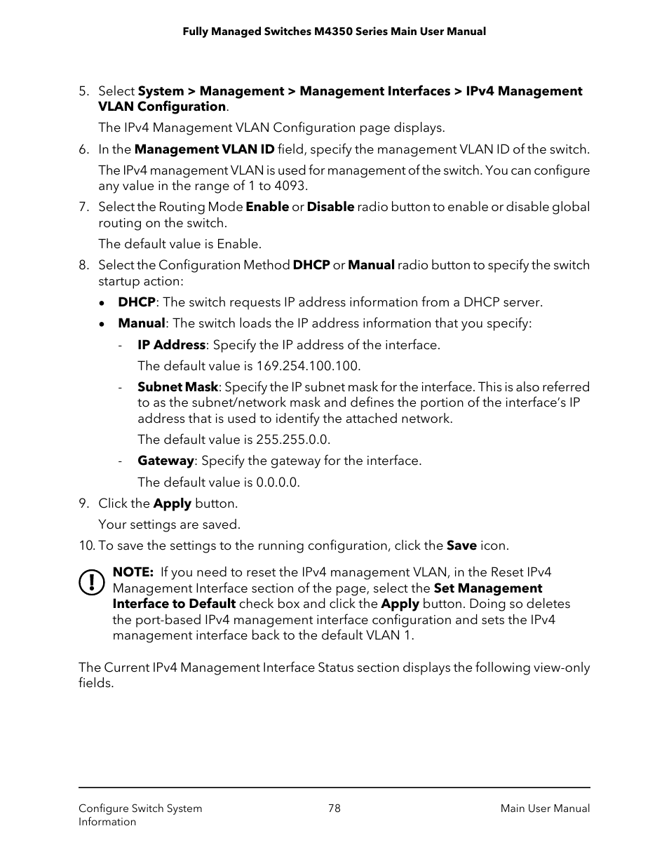 NETGEAR M4350-24F4V 24-Port 10G SFP+ Managed AV Network Switch User Manual | Page 78 / 971