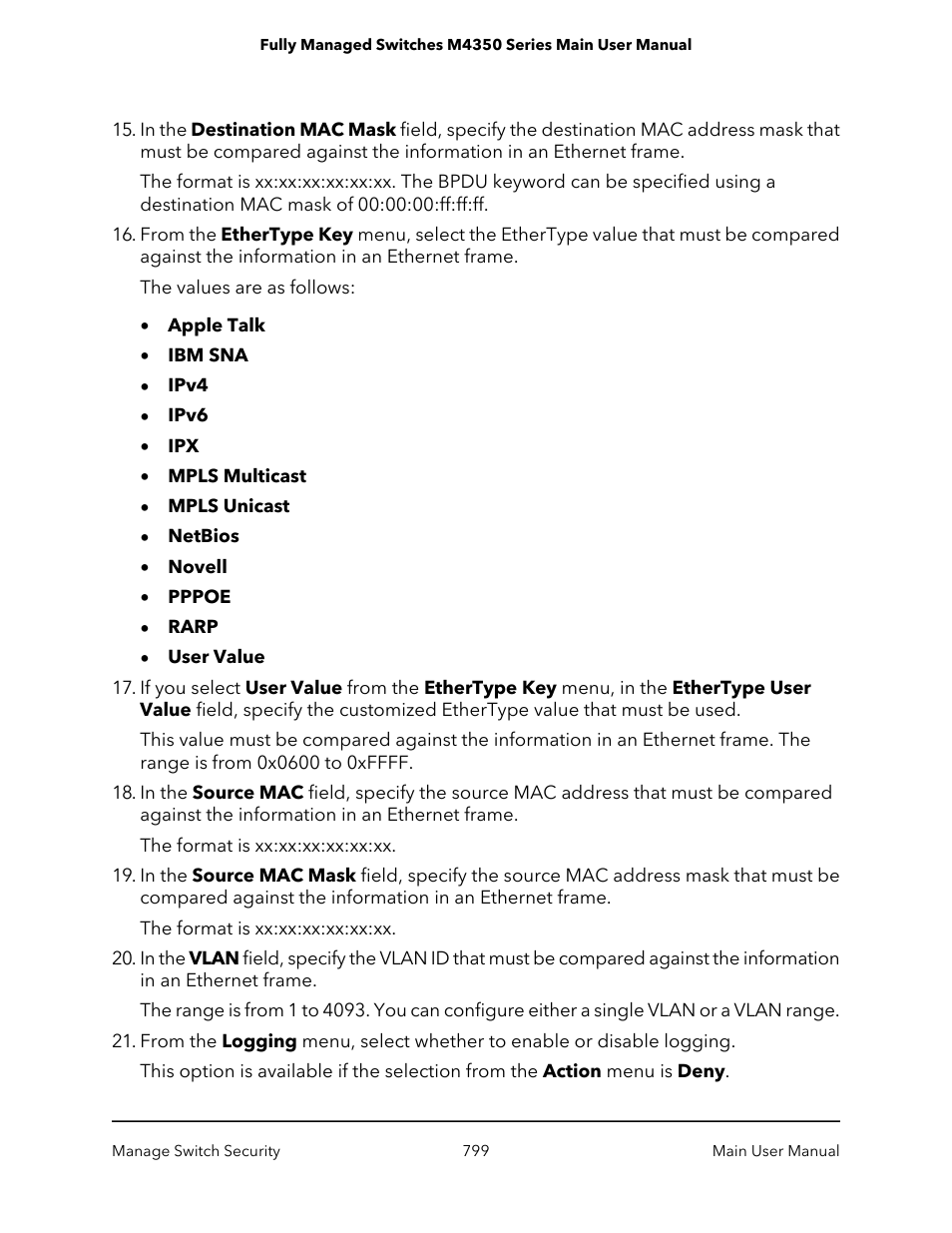 NETGEAR M4350-24F4V 24-Port 10G SFP+ Managed AV Network Switch User Manual | Page 799 / 971