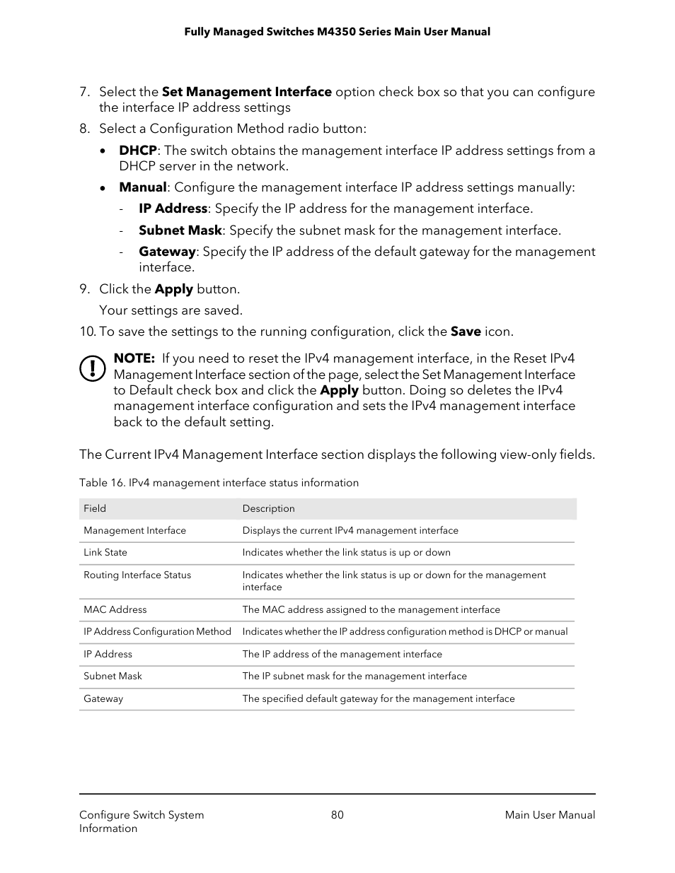 NETGEAR M4350-24F4V 24-Port 10G SFP+ Managed AV Network Switch User Manual | Page 80 / 971