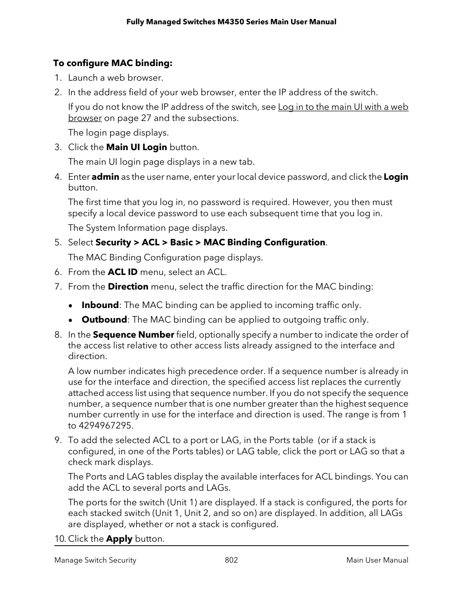 NETGEAR M4350-24F4V 24-Port 10G SFP+ Managed AV Network Switch User Manual | Page 802 / 971