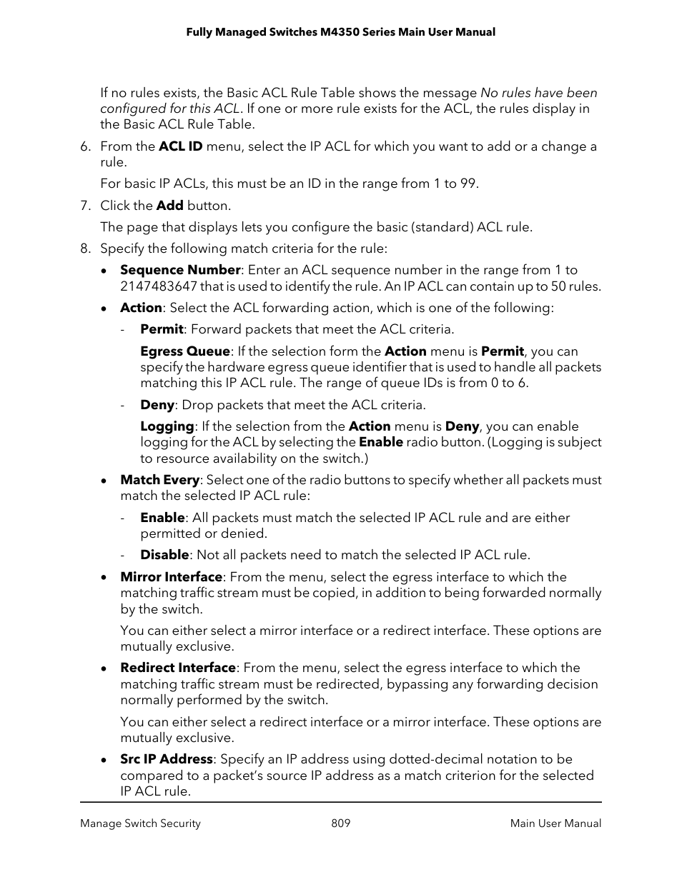 NETGEAR M4350-24F4V 24-Port 10G SFP+ Managed AV Network Switch User Manual | Page 809 / 971