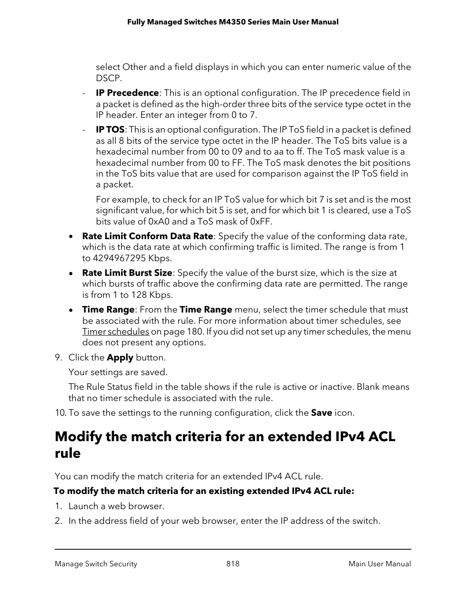 NETGEAR M4350-24F4V 24-Port 10G SFP+ Managed AV Network Switch User Manual | Page 818 / 971