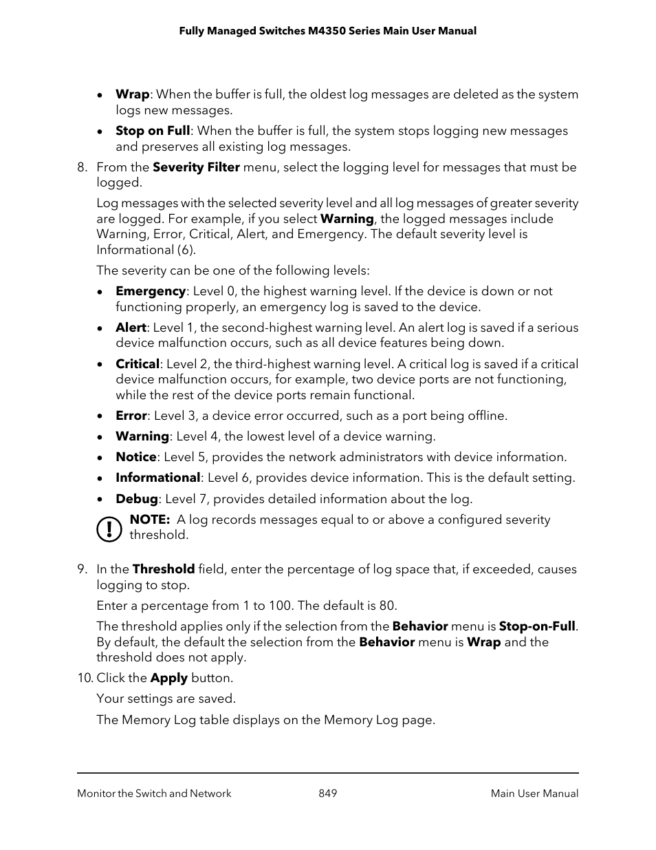 NETGEAR M4350-24F4V 24-Port 10G SFP+ Managed AV Network Switch User Manual | Page 849 / 971