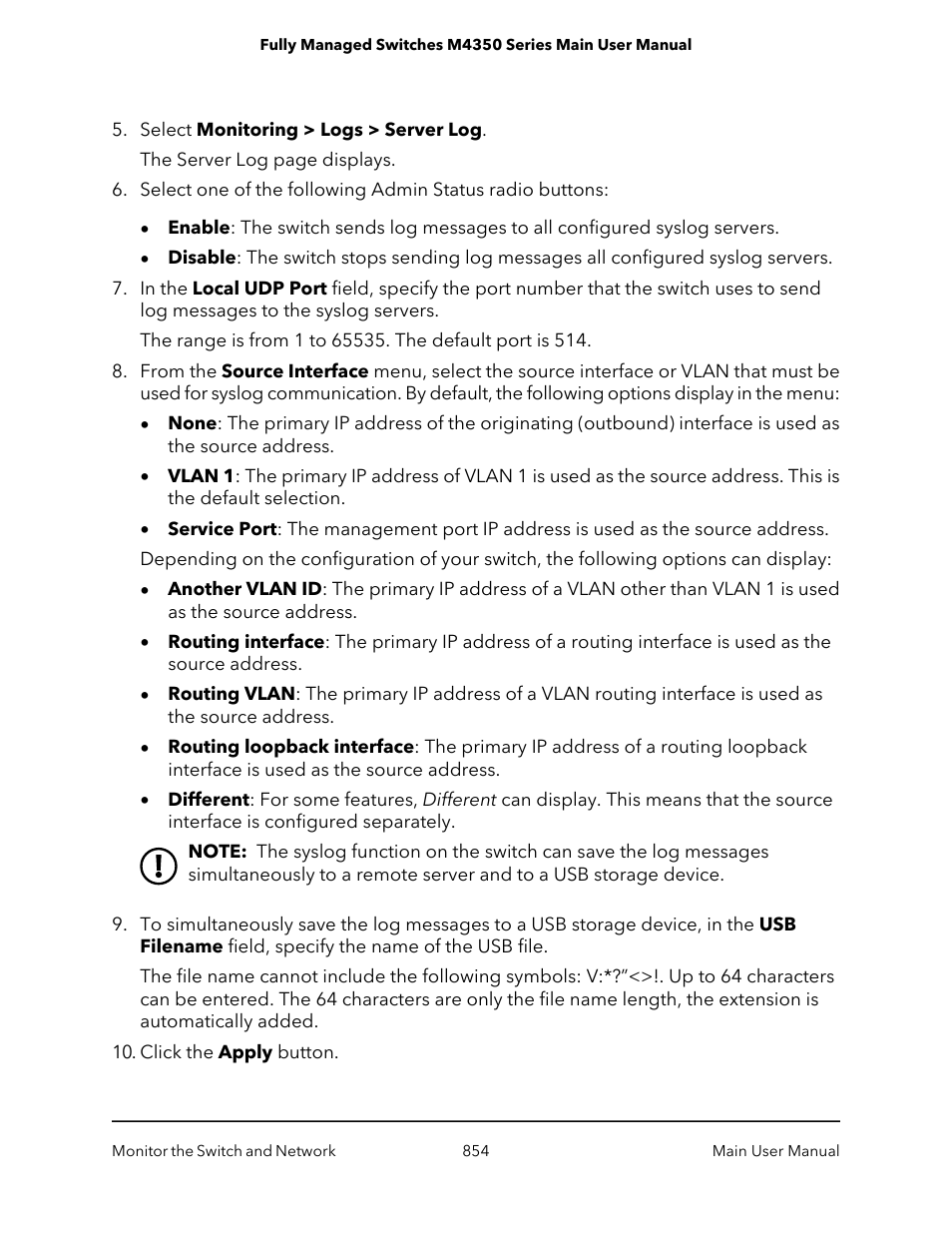 NETGEAR M4350-24F4V 24-Port 10G SFP+ Managed AV Network Switch User Manual | Page 854 / 971