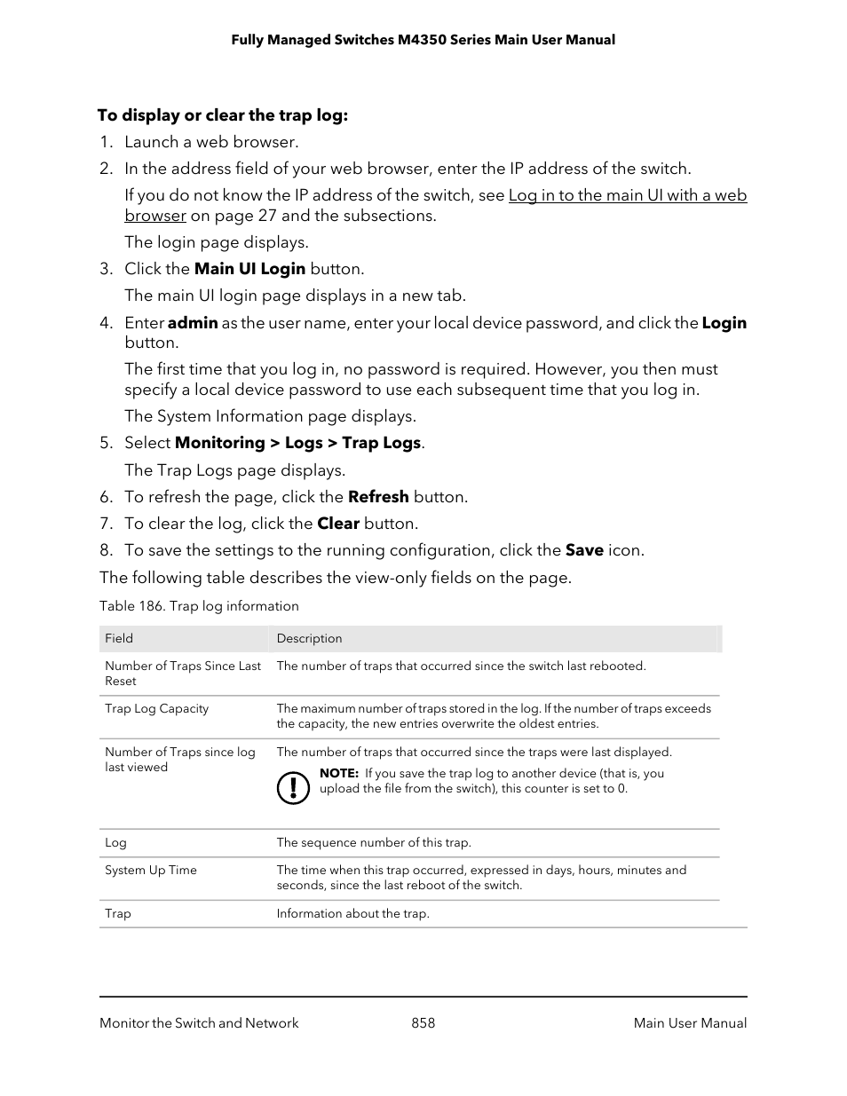 NETGEAR M4350-24F4V 24-Port 10G SFP+ Managed AV Network Switch User Manual | Page 858 / 971