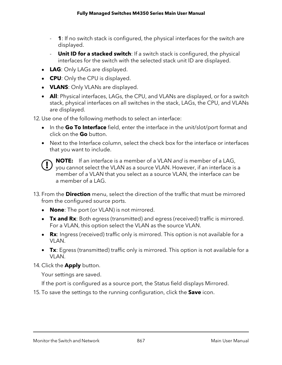 NETGEAR M4350-24F4V 24-Port 10G SFP+ Managed AV Network Switch User Manual | Page 867 / 971