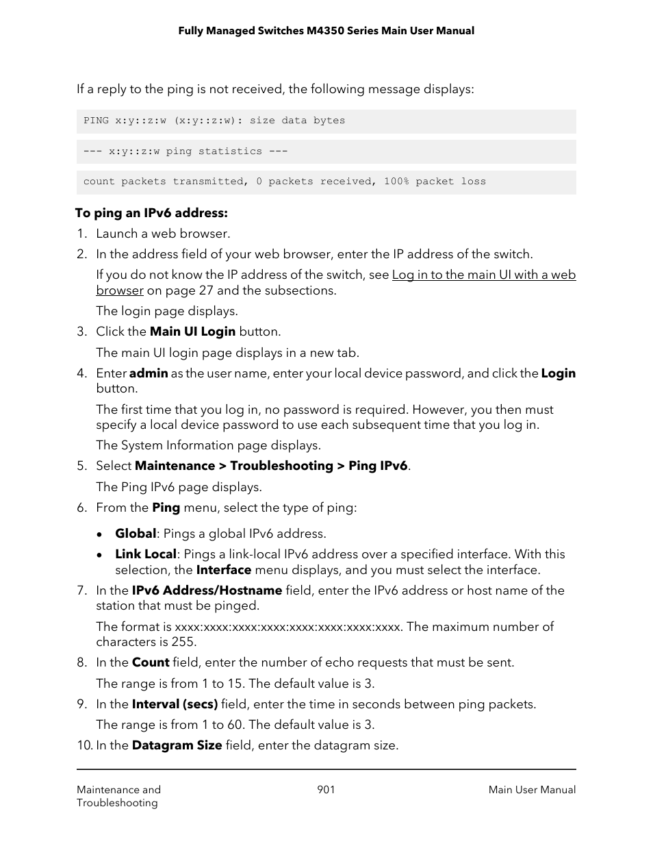 NETGEAR M4350-24F4V 24-Port 10G SFP+ Managed AV Network Switch User Manual | Page 901 / 971