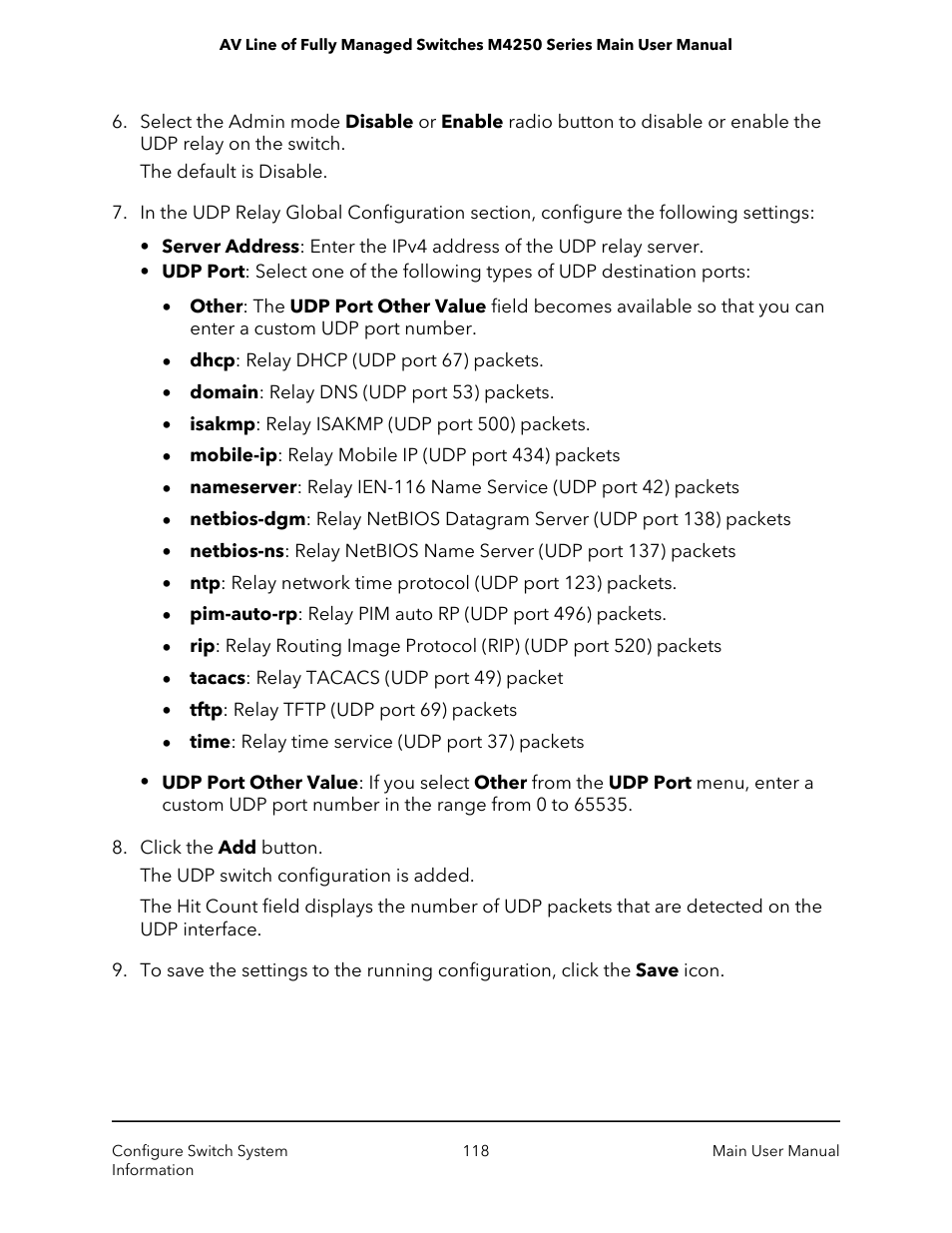 NETGEAR AV Line M4250 GSM4210PX 8-Port Gigabit PoE+ Compliant Managed AV Switch with SFP (220W) User Manual | Page 118 / 826