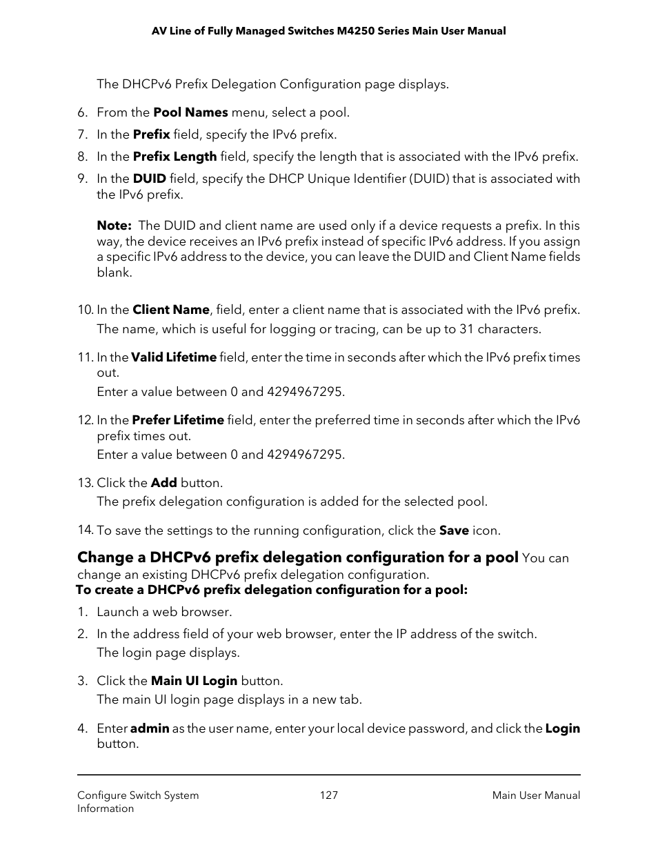 NETGEAR AV Line M4250 GSM4210PX 8-Port Gigabit PoE+ Compliant Managed AV Switch with SFP (220W) User Manual | Page 127 / 826