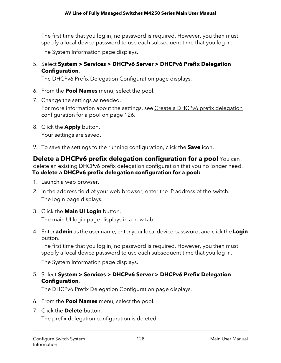 NETGEAR AV Line M4250 GSM4210PX 8-Port Gigabit PoE+ Compliant Managed AV Switch with SFP (220W) User Manual | Page 128 / 826