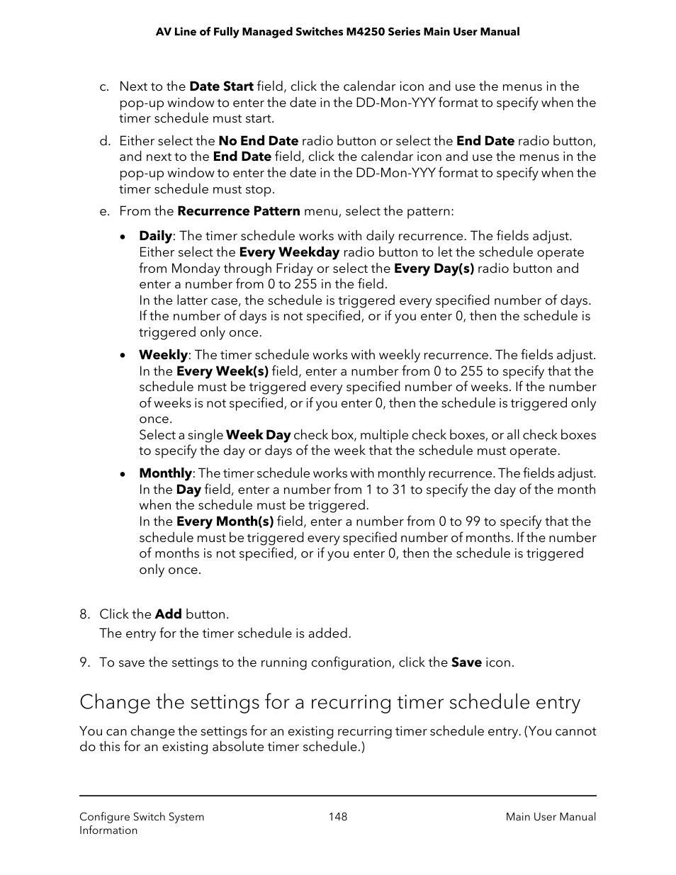 NETGEAR AV Line M4250 GSM4210PX 8-Port Gigabit PoE+ Compliant Managed AV Switch with SFP (220W) User Manual | Page 148 / 826