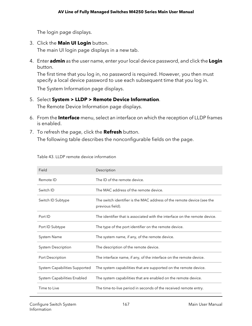 NETGEAR AV Line M4250 GSM4210PX 8-Port Gigabit PoE+ Compliant Managed AV Switch with SFP (220W) User Manual | Page 167 / 826