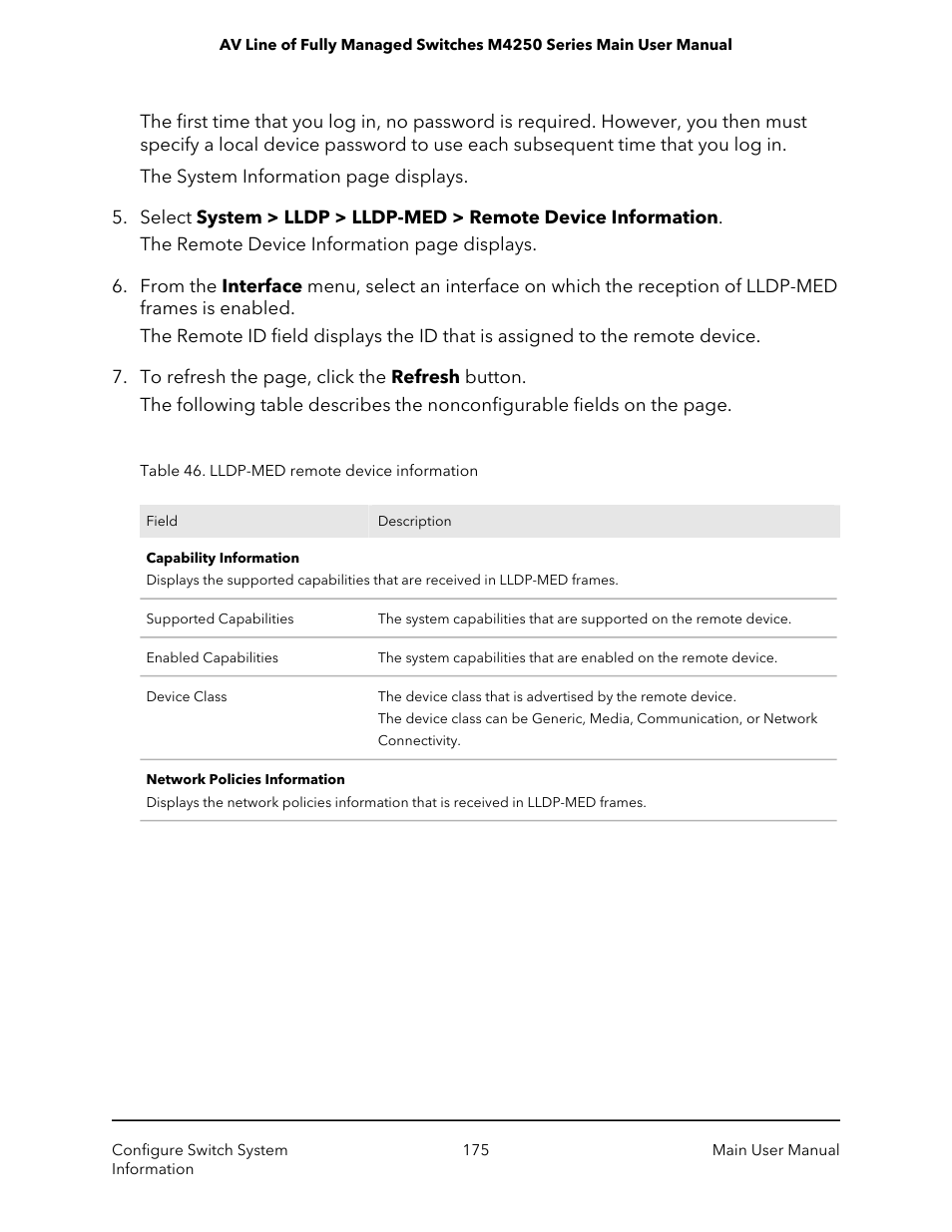 NETGEAR AV Line M4250 GSM4210PX 8-Port Gigabit PoE+ Compliant Managed AV Switch with SFP (220W) User Manual | Page 175 / 826