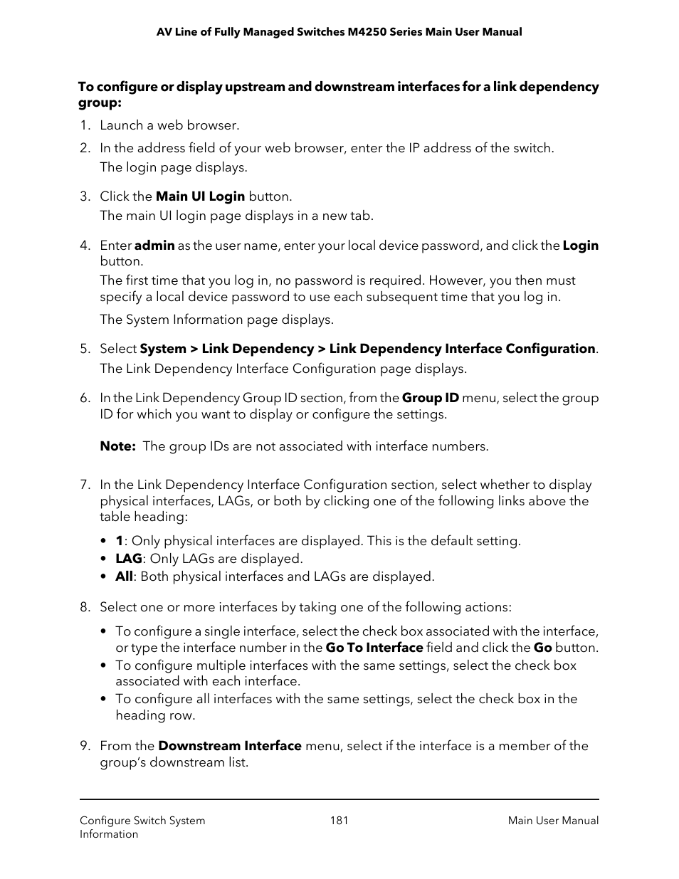 NETGEAR AV Line M4250 GSM4210PX 8-Port Gigabit PoE+ Compliant Managed AV Switch with SFP (220W) User Manual | Page 181 / 826