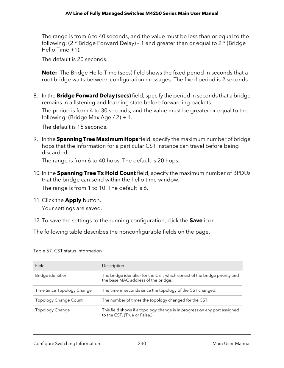 NETGEAR AV Line M4250 GSM4210PX 8-Port Gigabit PoE+ Compliant Managed AV Switch with SFP (220W) User Manual | Page 230 / 826