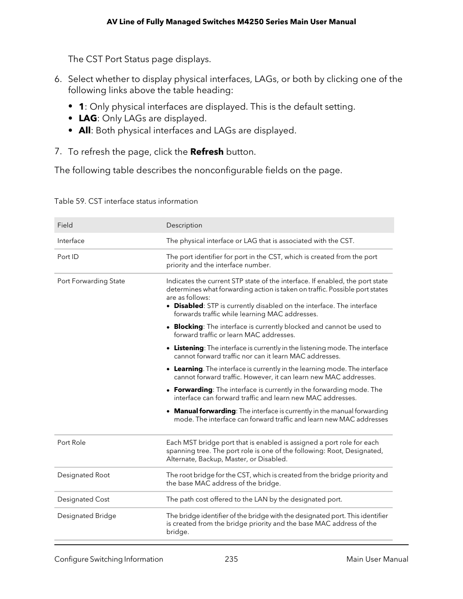 NETGEAR AV Line M4250 GSM4210PX 8-Port Gigabit PoE+ Compliant Managed AV Switch with SFP (220W) User Manual | Page 235 / 826