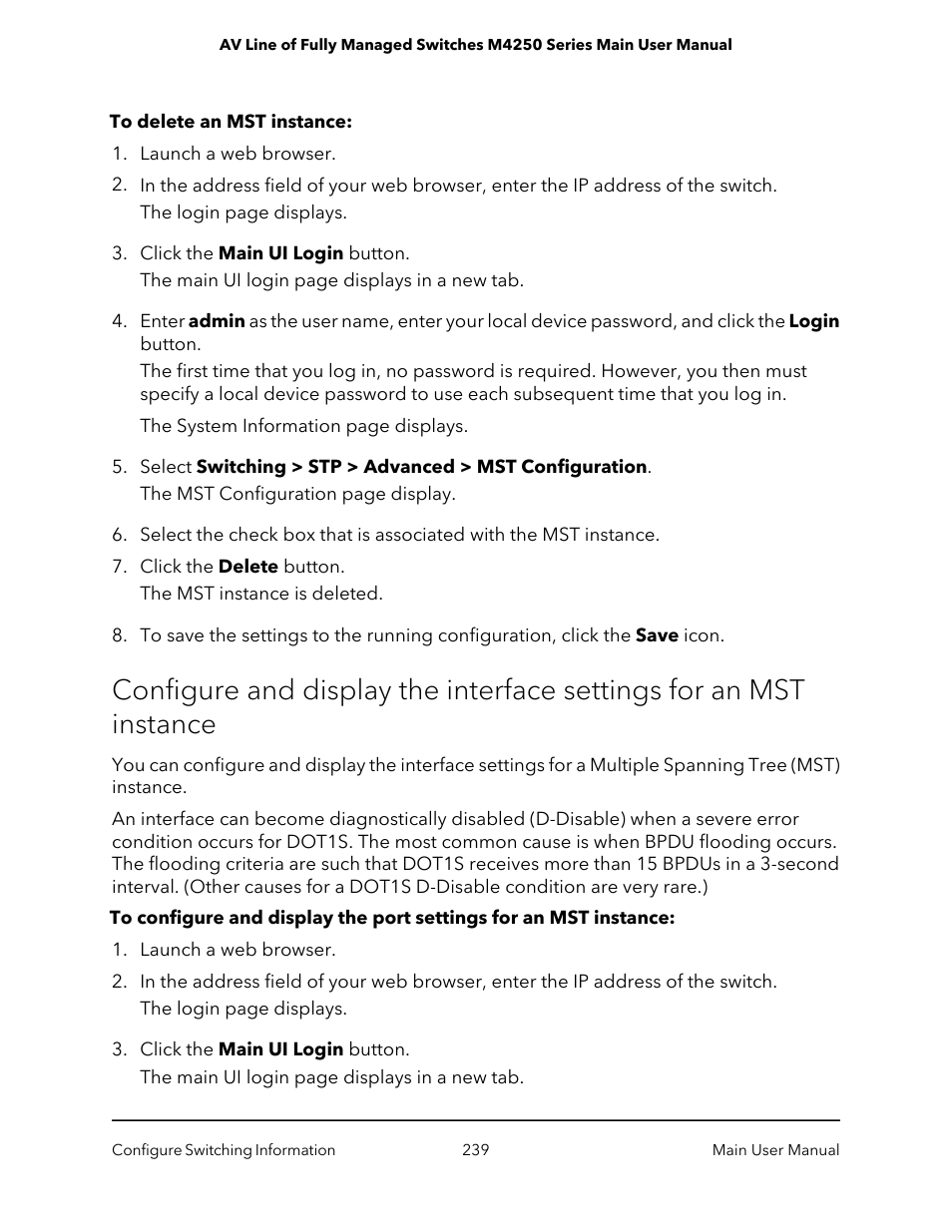 NETGEAR AV Line M4250 GSM4210PX 8-Port Gigabit PoE+ Compliant Managed AV Switch with SFP (220W) User Manual | Page 239 / 826