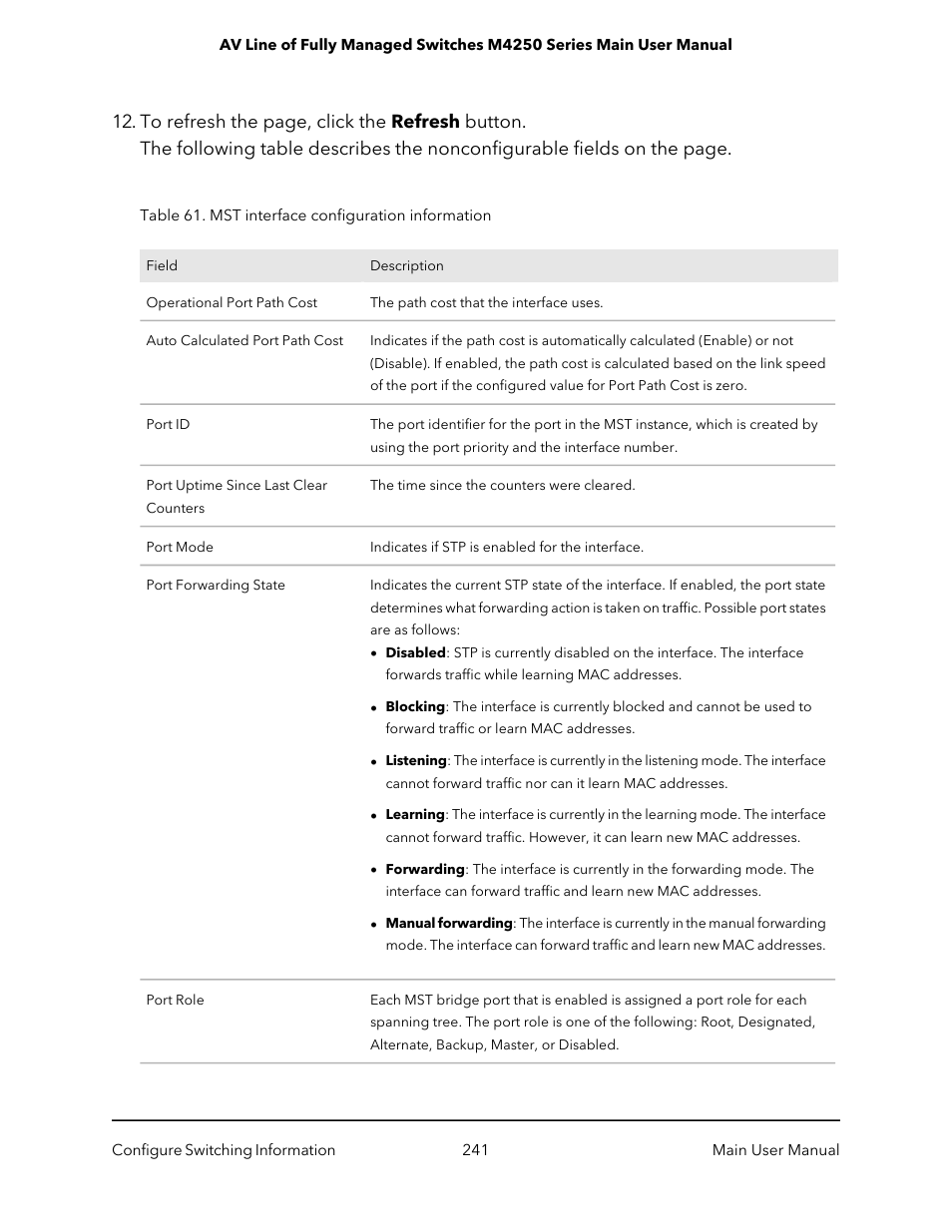 NETGEAR AV Line M4250 GSM4210PX 8-Port Gigabit PoE+ Compliant Managed AV Switch with SFP (220W) User Manual | Page 241 / 826