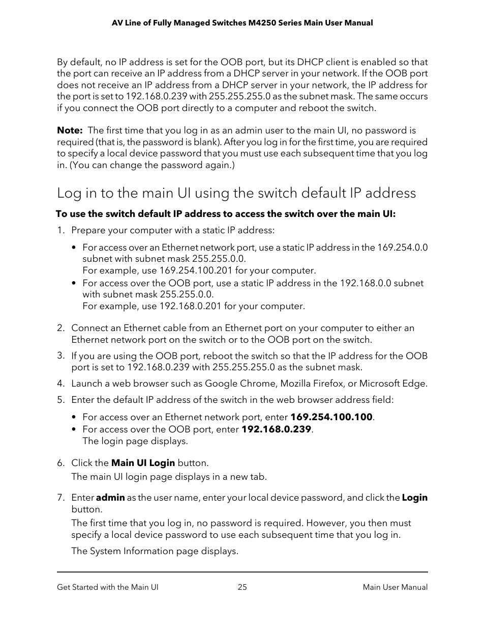 NETGEAR AV Line M4250 GSM4210PX 8-Port Gigabit PoE+ Compliant Managed AV Switch with SFP (220W) User Manual | Page 25 / 826