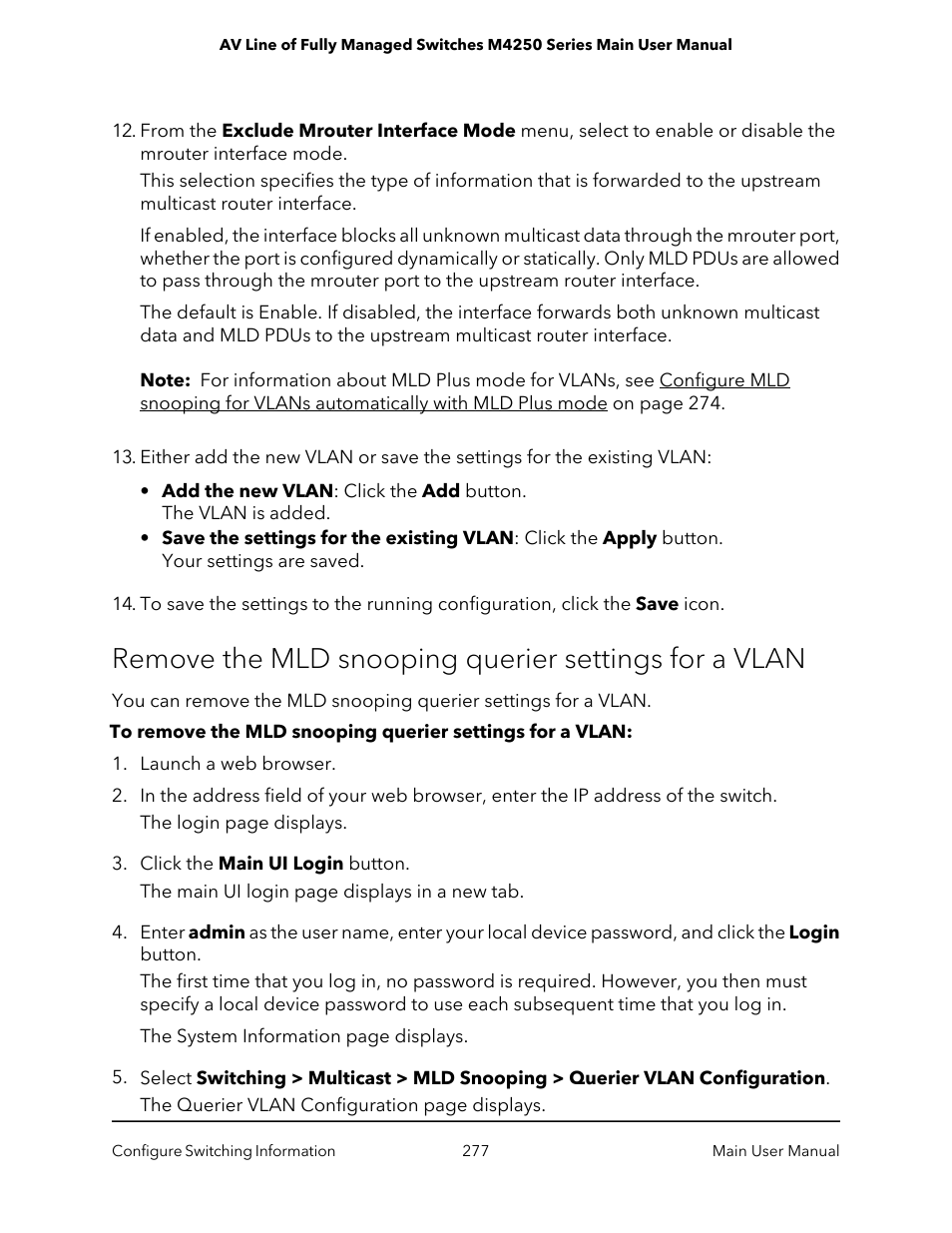 NETGEAR AV Line M4250 GSM4210PX 8-Port Gigabit PoE+ Compliant Managed AV Switch with SFP (220W) User Manual | Page 277 / 826