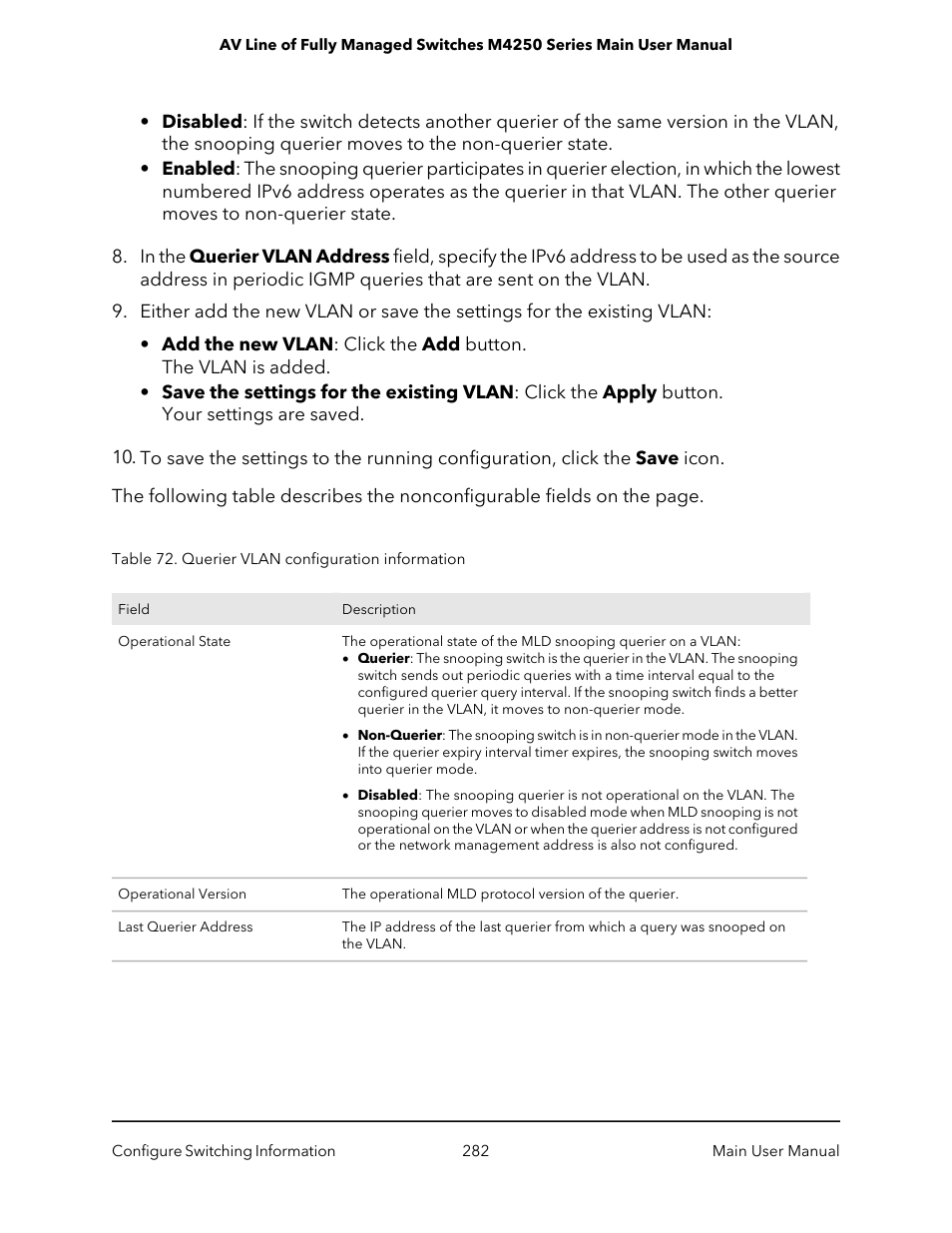 NETGEAR AV Line M4250 GSM4210PX 8-Port Gigabit PoE+ Compliant Managed AV Switch with SFP (220W) User Manual | Page 282 / 826