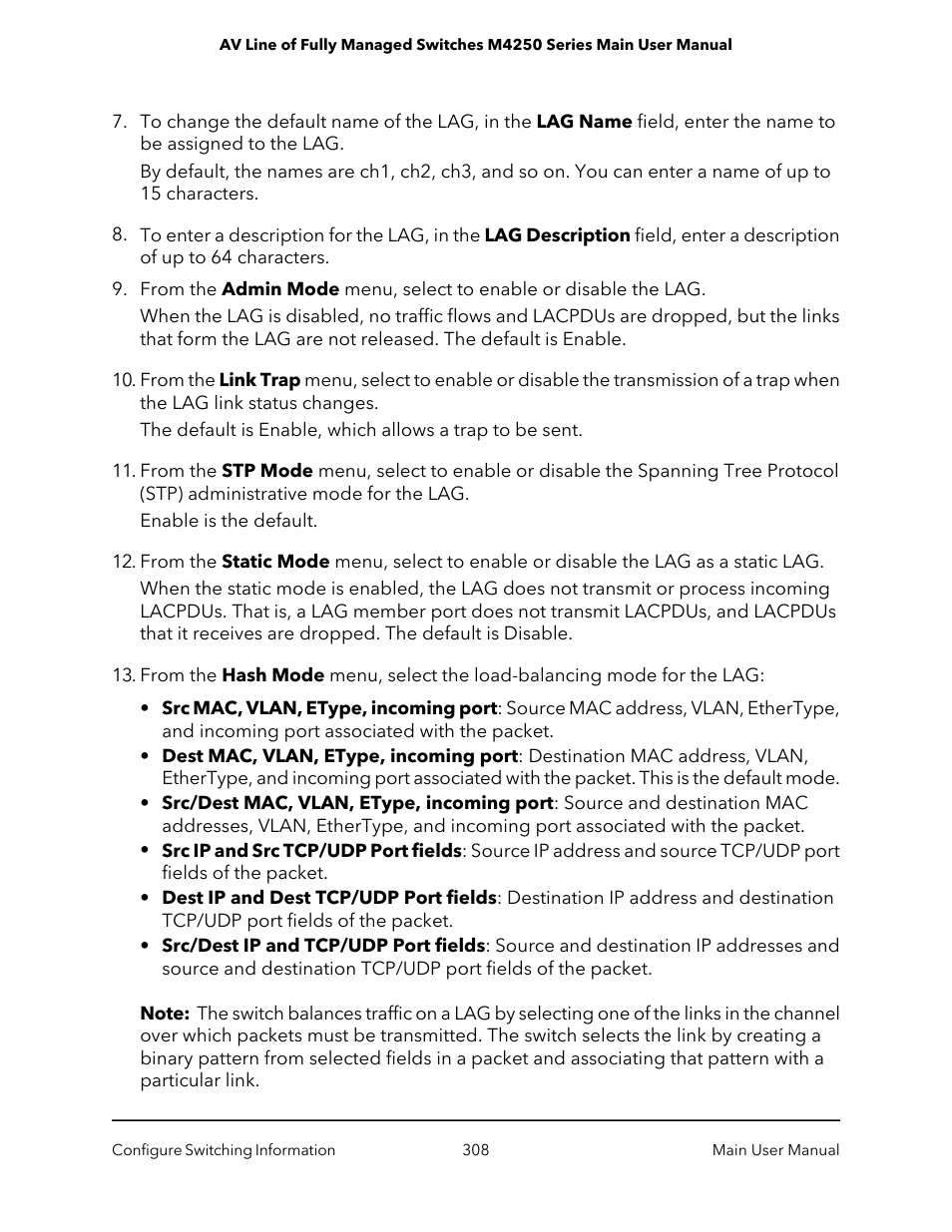 NETGEAR AV Line M4250 GSM4210PX 8-Port Gigabit PoE+ Compliant Managed AV Switch with SFP (220W) User Manual | Page 308 / 826