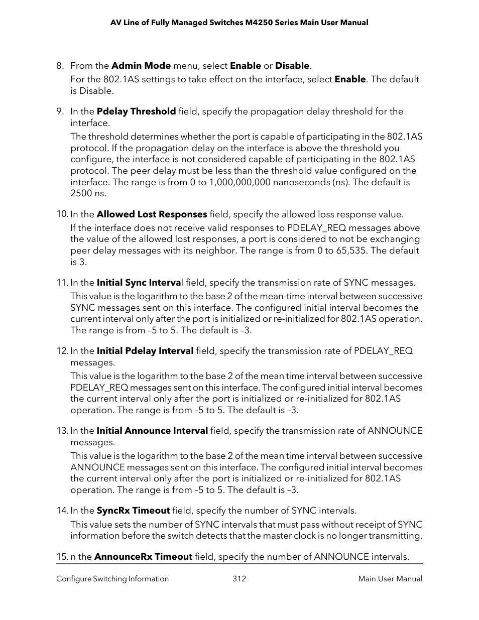 NETGEAR AV Line M4250 GSM4210PX 8-Port Gigabit PoE+ Compliant Managed AV Switch with SFP (220W) User Manual | Page 312 / 826