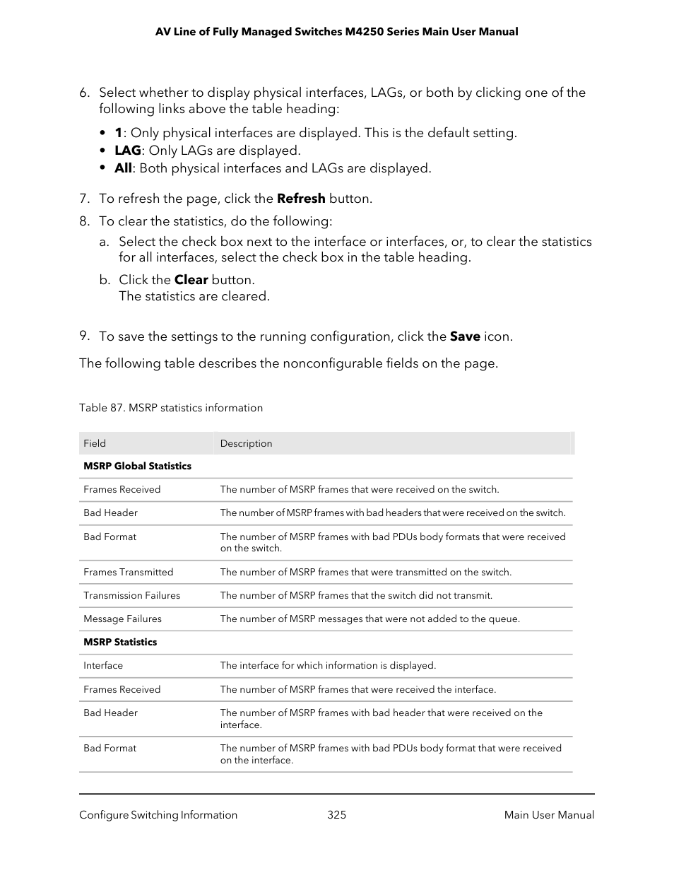 NETGEAR AV Line M4250 GSM4210PX 8-Port Gigabit PoE+ Compliant Managed AV Switch with SFP (220W) User Manual | Page 325 / 826