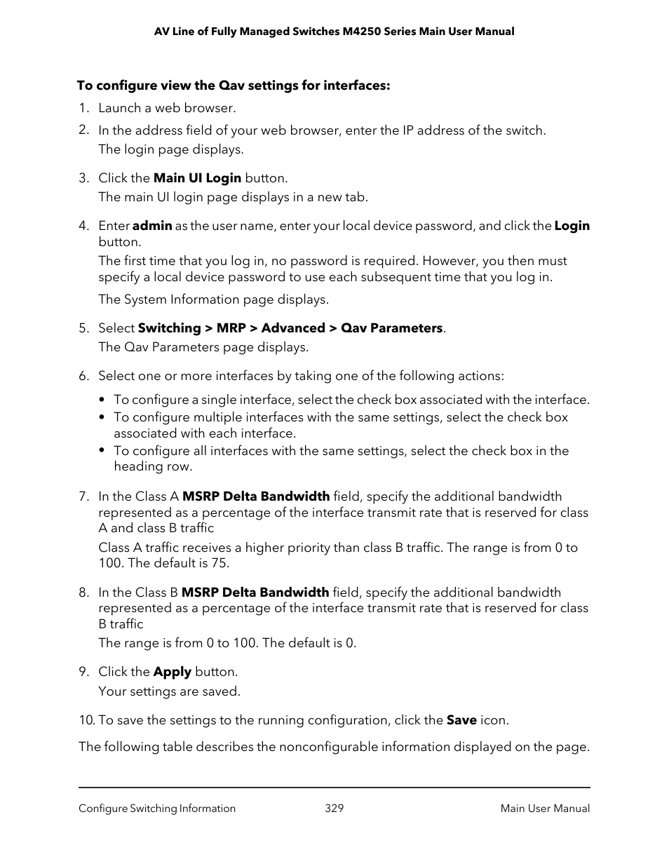 NETGEAR AV Line M4250 GSM4210PX 8-Port Gigabit PoE+ Compliant Managed AV Switch with SFP (220W) User Manual | Page 329 / 826