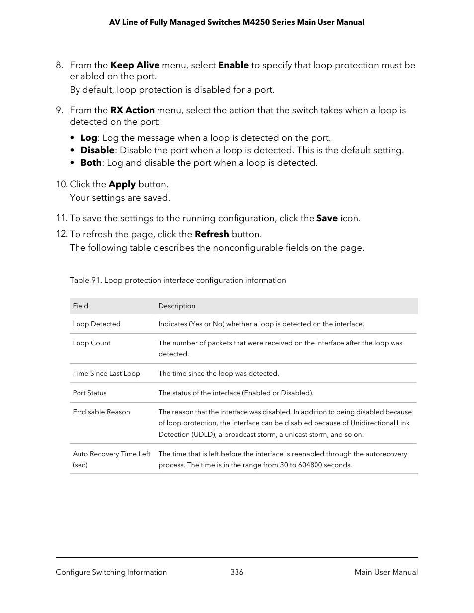 NETGEAR AV Line M4250 GSM4210PX 8-Port Gigabit PoE+ Compliant Managed AV Switch with SFP (220W) User Manual | Page 336 / 826