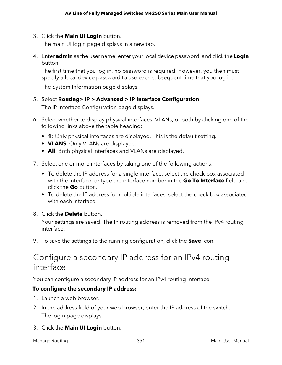 NETGEAR AV Line M4250 GSM4210PX 8-Port Gigabit PoE+ Compliant Managed AV Switch with SFP (220W) User Manual | Page 351 / 826