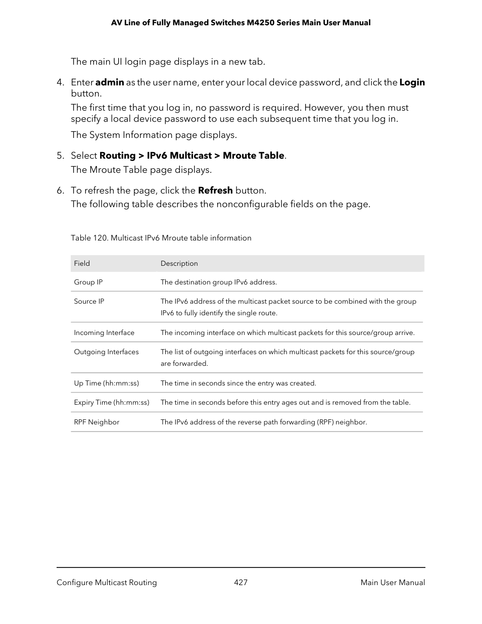 NETGEAR AV Line M4250 GSM4210PX 8-Port Gigabit PoE+ Compliant Managed AV Switch with SFP (220W) User Manual | Page 427 / 826