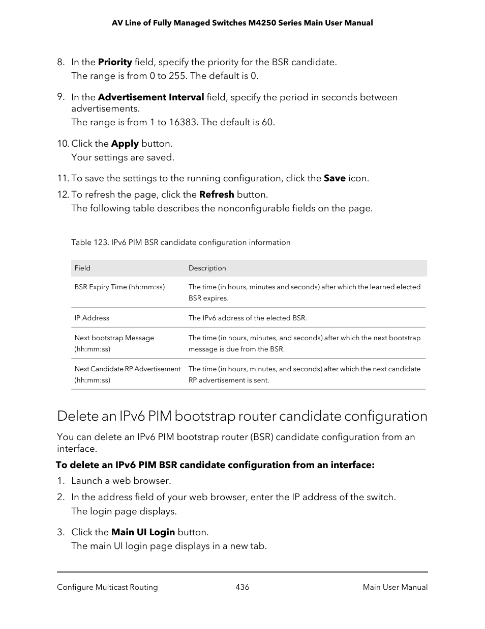 NETGEAR AV Line M4250 GSM4210PX 8-Port Gigabit PoE+ Compliant Managed AV Switch with SFP (220W) User Manual | Page 436 / 826