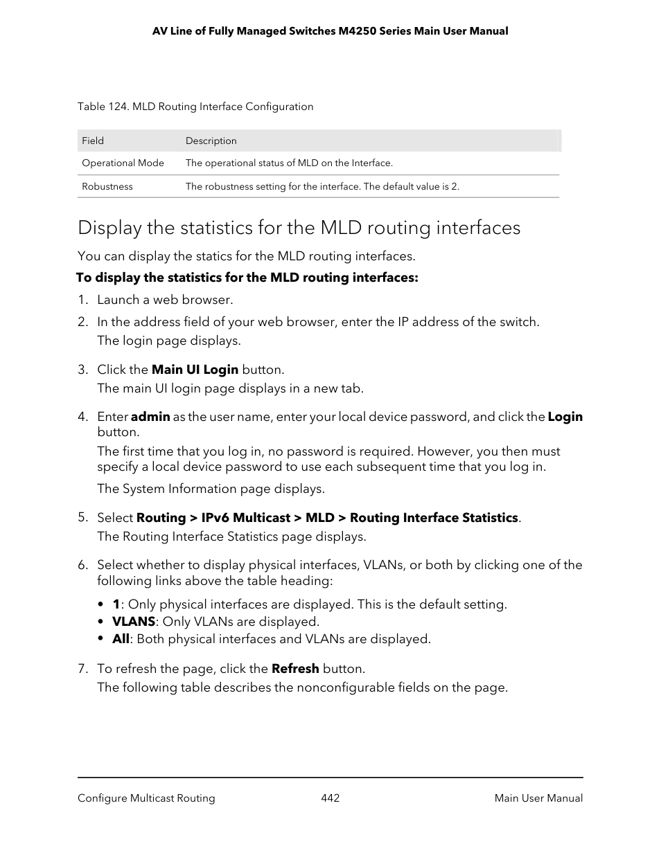 NETGEAR AV Line M4250 GSM4210PX 8-Port Gigabit PoE+ Compliant Managed AV Switch with SFP (220W) User Manual | Page 442 / 826