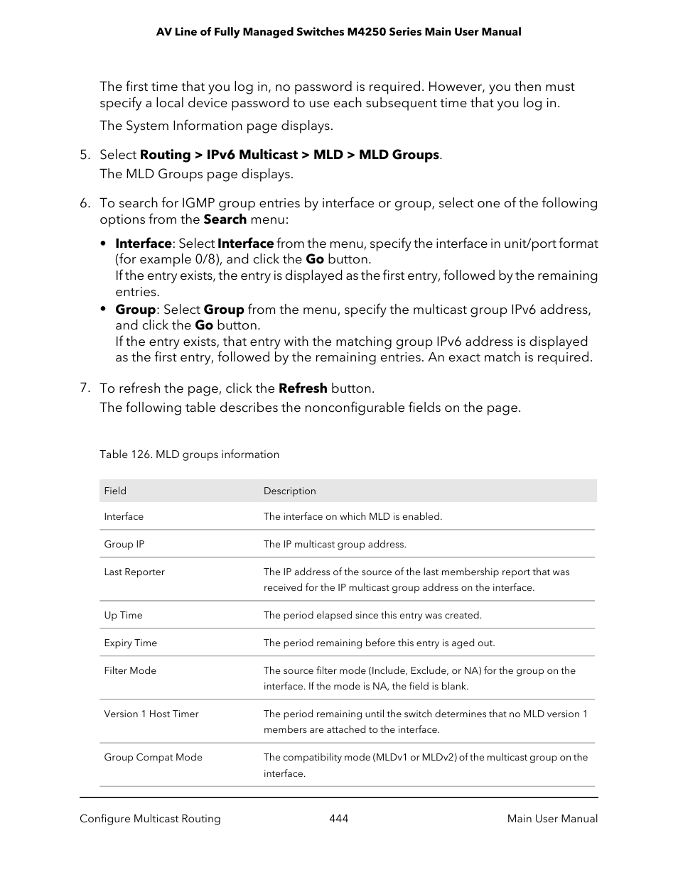 NETGEAR AV Line M4250 GSM4210PX 8-Port Gigabit PoE+ Compliant Managed AV Switch with SFP (220W) User Manual | Page 444 / 826