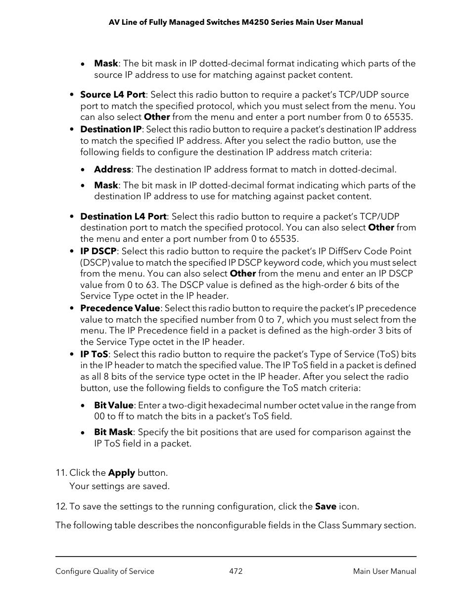 NETGEAR AV Line M4250 GSM4210PX 8-Port Gigabit PoE+ Compliant Managed AV Switch with SFP (220W) User Manual | Page 472 / 826